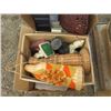 Image 2 : LOT OF 3 BOXES OF MISC. HOUSE HOLD (WICKER KNICK KNACKS, CANDLE HOLDERS, ETC)