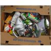 Image 2 : LOT OF 3 BOXES OF MISC HOUSEHOLD (CLEANERS, SPACE HEATER, BIKE SEATS, ETC)