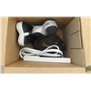 Image 3 : LOT OF 3 BOXES OF MISC HOUSEHOLD (CLEANERS, SPACE HEATER, BIKE SEATS, ETC)