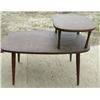 Image 3 : LOT OF 2 SMALL TABLES (1 TV CART ON WHEELS) * VINTAGE END TABLE WITH SHELF*