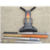 Image 1 : LOT OF 4 BATS AND AB EXERCISER ( 3 ALUMINUM) (1 WOOD)