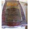 Image 1 : BEAUTIFUL COFFEE TABLE (CHERRY FINISH) *GLASS TOP* (LARGE)