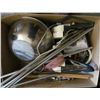 Image 1 : LOT OF MISC HOUSEWARES (STEEL BOWLS, CHRISTMAS LIGHTS, ETC)