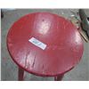 Image 2 : WOOD STOOL (RED) *30" TALL*