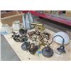 Image 1 : LOT OF ELECTRICAL LAMP PARTS (SHADES, BRASS, ETC)