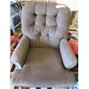 Image 1 : ROCKING CHAIR (ROCKS AND SPINS) *UPHOLSTERED* (BEIGE)