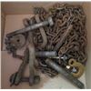 Image 3 : LOT OF MISC CHAINS AND HOOKS