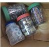 Image 5 : LOT OF MISC SHOP SUPPLIES (JERRY CAN, ASSORTED NUTS, BOLTS AND WASHERS,  AIR PUMP, ETC)