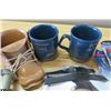 Image 3 : LOT OF MISC ITEMS (SASK FLAG, METRONOME, BEAR COOKIE JAR, DOOR KNOB, MUGS, ETC)
