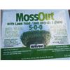 Image 1 : LOT OF MOSS OUT WITH LAWN FOOD (10 BOXES) * 5-0-0* (18.6% FERROUS SULPHATE) *NOS*