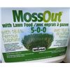 Image 1 : LOT OF MOSS OUT WITH LAWN FOOD (10 BOXES) * 5-0-0* (18.6% FERROUS SULPHATE) *NOS*