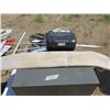 LOT OF ASSORTED ITEMS (FILING CABINET, PAPER SHREDDER, TIRE IRON, GREASE GUN, ASSORTED NAILS, ETC)