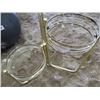 Image 3 : PLANT HOLDER (BRASS AND GLASS) *HOLDS 3 POTS*