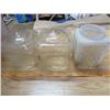 Image 2 : LOT OF MIXED GLASS ITEMS (GLASS FISH BOWL, LIGHT SCONCES, LARGE FLOWER VASE, ETC)