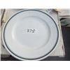 Image 1 : LOT OF 72 CHINA PLATES (1969-9 INCH) *N.O.S.* (VANDESCA-MADE IN CANADA) *BAND VERTE* (NOS)