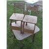 Image 1 : CHILDRENS TABLE AND 2 CHAIRS (NEEDS PAINT)