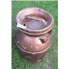 Image 2 : LOT OF 3 CREAM CANS (5 GALLON) *SOME RUSTY* (GARDEN DECOR, 1-3 GALLON)