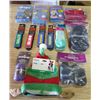 LOT OF 13 DOG ITEMS (ALL WEATHER BOOTIES, BARK NOTES LEASH COVER, HALTI HEAD COLLAR, HALTI HARNESS,