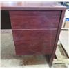 Image 3 : DESK (LARGE) *WOOD* (4 DRAWERS) *60" WIDE X 29" TALL X 75" LONG*