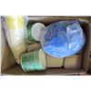 Image 2 : LOT OF DISPOSABLE FOOD TAKE OUT CONTAINERS (CUPS, SPOONS, FOIL BAGGIES, STIR STICKS, ETC) *VARIOUS S
