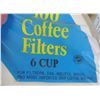 Image 2 : LOT OF 4 BOXES OF COFFEE FILTERS *100 PER BAG* (APPROX 130 BAGS) *WORKS WITH MELITTA, BRAUN ETC* (6