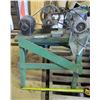 Image 1 : MEAT GRINDER (ELECTRIC) *MOUNTED ON WOOD STAND* (DELCO MOTOR) *1/4 HP*