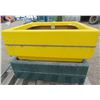 Image 1 : LOT OF 2 FIBERGLASS PLANTERS (30" X 30") *GREEN AND YELLOW*