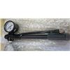 Image 2 : LOT OF 4 TIRE GAUGES (300 PSI) *BLACK COATED* (PUMPS DUAL SIDED WITH BLEED) (NOS)