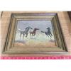 Image 4 : LOT OF 4 PAINTINGS ( 2 X COWBOYS) *STAMPEDING HORSES* (VALLEY SCENE)