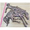 Image 5 : LOT OF COPPER DÉCOR (KNIGHT ON HORSE) *COWBOY ON HORSE* (SHELF)