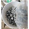 Image 6 : PALLET OF PAILS FULL OF SCREWS, BOLTS AND NUTS (VARIOUS SIZES)