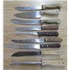 Image 1 : LOT OF 9 KNIVES AND SHARPENER (STAINLESS STEEL)