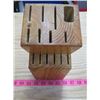 Image 4 : LOT OF 4 KNIFE BLOCKS (WOOD)