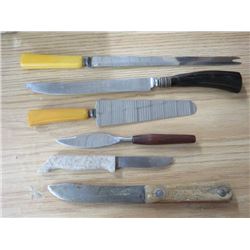 LOT OF 6 KNIVES (RANDOM WITH NO NAMES)