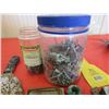 Image 10 : LOT OF MISC TOOLS ( RODENT KILLERS, JACK STANDS, 2 HARD HELMETS, SCREWS, BUG SCREEN, ETC)