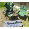 Image 1 : LOT OF 4 FOLDING CAMP CHAIRS (3 WITH BAGS)
