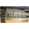 Image 10 : HYDROLIC JACK AND 2 BOXES OF MISC SCREWS, NAILS, ETC