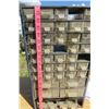 Image 13 : HYDROLIC JACK AND 2 BOXES OF MISC SCREWS, NAILS, ETC