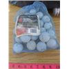 Image 2 : LOT OF BALL ITEMS (ALUMINUM BAT, 2 X ADULT BALL GLOVES, BAG OF GOLF BALLS, LARGE SUPPLY OF BASEBALLS