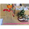 Image 13 : LOT OF CHRISTMAS DECOR ( 6 X STOCKINGS) *8 X STOCKING HOLDERS* (REINDEER AND SLED) *PARTS TO MAKE WO