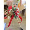 Image 15 : LOT OF CHRISTMAS DECOR ( 6 X STOCKINGS) *8 X STOCKING HOLDERS* (REINDEER AND SLED) *PARTS TO MAKE WO
