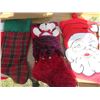 Image 2 : LOT OF CHRISTMAS DECOR ( 6 X STOCKINGS) *8 X STOCKING HOLDERS* (REINDEER AND SLED) *PARTS TO MAKE WO