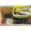 Image 9 : LOT OF MISC TOOLS (JUMPER CABLES, CORDLESS HEADSET, SHORT EXTENSION CORD, ETC)
