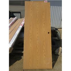 LOT OF 4 DOORS (NOS) *WOOD GRAIN* (80" TALL X 32"W X 1.5" DEEP)