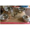 Image 1 : SET OF POTS (STAINLESS STEEL) *EXTRA LIDS*(DESIGNED IN GERMANY)