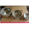 Image 5 : SET OF POTS (STAINLESS STEEL) *EXTRA LIDS*(DESIGNED IN GERMANY)