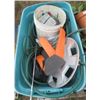 Image 2 : LOT OF MISC YARD ITEMS (GARDEN EDGING, PLANTERS, GARDEN HOSE, ARTIFICIAL PLANTS, ETC)