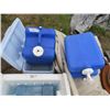 Image 3 : LOT OF MISC CAMPING ITEMS (2 X COOLERS, 3 X WATER JUGS, 2 LARGE TARPS, 2 X ROTORS, ETC)