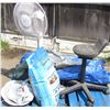 Image 2 : LOT OF MISC ITEMS (FLOOR FAN, OFFICE CHAIR, 2 X TARPS, POTTING MIX, ETC)