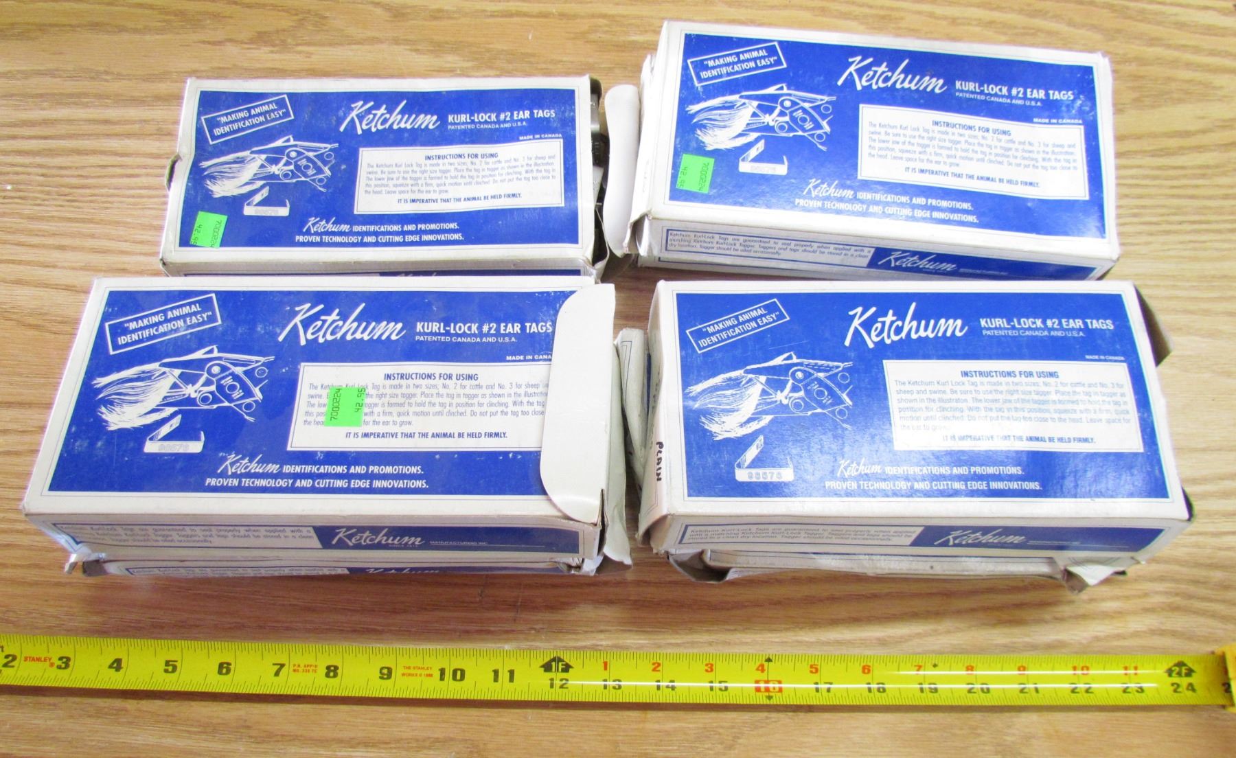 LOT OF CATTLE TAGS (400+) *KETCHUM* (KURL-LOCK #2) - Schmalz Auctions
